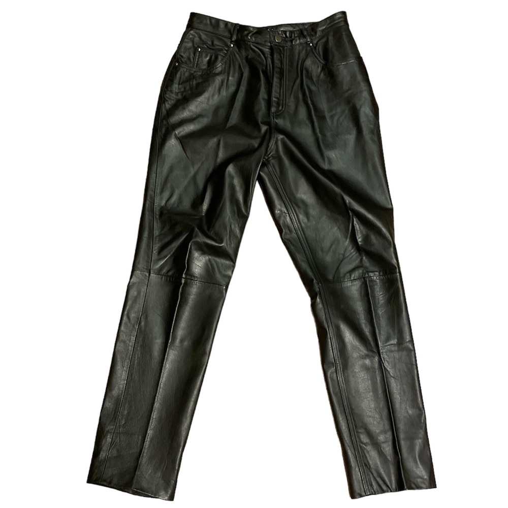 Vintage Wilson leather pants black size 16.